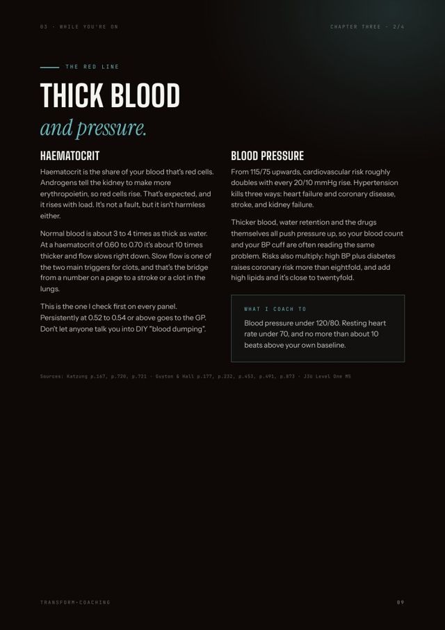 Thick blood and pressure page